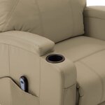 vidaXL Fauteuil Cappuccino Similicuir