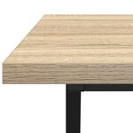 vidaXL Table basse Chêne Sonoma 100x50x40 cm en bois d'ingénierie et métal