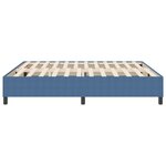 vidaXL Lit à ressorts Bleu 180 x 200 cm Tissu en velours côtelé
