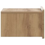 vidaXL Cabinet de chevet mural Chêne artisanal 33 x 34 5 x 24 cm
