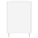 vidaXL Bureau Blanc brillant 140x50x75 cm Bois d'ingénierie
