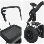 vidaXL Épandeur Noir 53 x 81 5 x 78 cm PVC et Acier