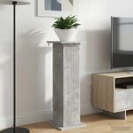 vidaXL Support de Plante 2 Pièces Gris béton 30 5 x 30 x 100 5 cm