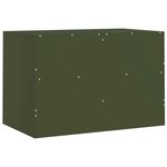 vidaXL Meubles TV 2 Pièces vert olive 67x39x44 cm acier