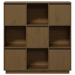 vidaXL Buffet Marron miel 110 5x35x117 cm Bois massif de pin