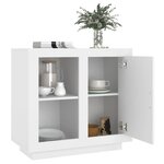 vidaXL Buffet Blanc 80x40x75 cm