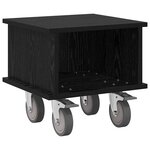 vidaXL Meuble TV Chêne noir 37 x 35 x 35 cm Bois d'ingénierie