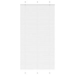 vidaXL Store plissé blanc 110x200cm largeur du tissu 109 4cm polyester