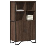 vidaXL Buffet haut chêne marron 79 5x35 5x137 5 cm bois d'ingénierie