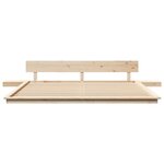 vidaXL Cadre de lit Marron 180 x 200 cm bois