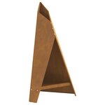 vidaXL Braise Marron 58 x 40 x 100 cm Acier résistant aux intempéries