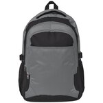 vidaXL Sac à dos d'école 40 L noir et gris