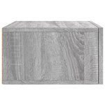 vidaXL Tables de chevet murales 2 Pièces sonoma gris 35x35x20 cm