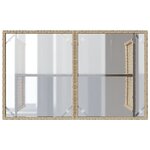 vidaXL Table de jardin avec dessus en verre beige 110x68x70 cm rotin