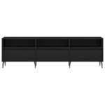 vidaXL Meuble TV Chêne noir 150 x 30 x 44.5 cm Bois d'ingénierie