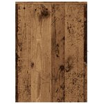 vidaXL Armoire de salle de bain étroite avec roulettes vieux bois