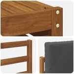vidaXL Ensemble de canapé d'angle 7 Pièces Naturel et Anthracite