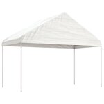vidaXL Belvédère avec toit blanc 8 92x4 08x3 22 m polyéthylène