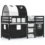 vidaXL Lit mezzanine enfants avec tunnel sans matelas 90x200 cm