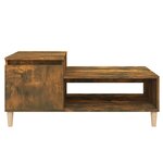 vidaXL Table basse Chêne fumé 100x50x45 cm Bois d'ingénierie