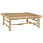 vidaXL Table de jardin 65x65x30 cm Bambou