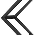 vidaXL Portant de bois chauffage noir 60x25x60 cm