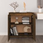 vidaXL Buffet Chêne fumé 70x41x75 cm Bois d'ingénierie