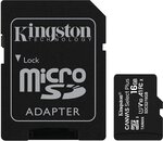 Carte mémoire Micro Secure Digital (micro SD) Kingston Canvas Select Plus 16Go Class 10 avec adaptateur