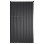 vidaXL Abri à outils de jardin anthracite 161x89x161cm acier galvanisé