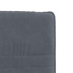 vidaXL Chaises à manger lot de 4 Gris foncé Velours