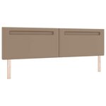 vidaXL Cadre de lit avec matelas Cappuccino 200 x 200 cm Faux cuir