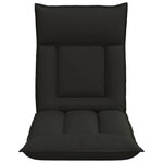 vidaXL Fauteuil de sol ajustable Noir Simili cuir