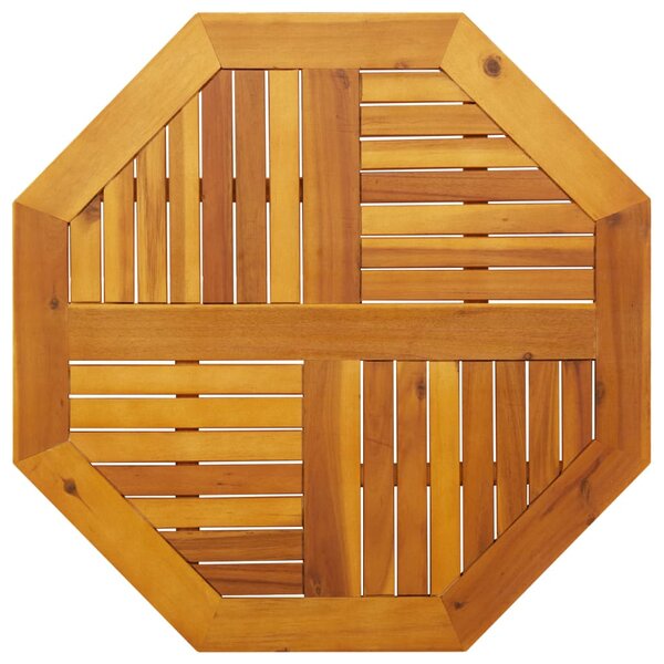 vidaXL Dessus de table 80x80x2 2 cm octogonal bois massif d'acacia