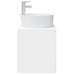 vidaXL Vanité de lavabo mural Blanc 49 5 x 44 5 x 65 cm