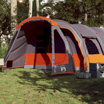 vidaXL Tente familiale tunnel 8 personnes gris imperméable