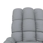 vidaXL Fauteuil inclinable Gris clair Tissu
