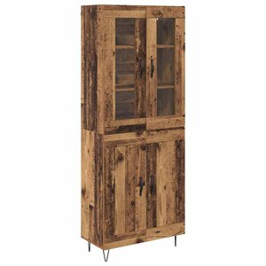 vidaXL Haut Armoire Bois Ancien 69 5 x 34 x 180 cm Bois d'ingénierie