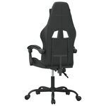 vidaXL Chaise de jeu Noir Similicuir