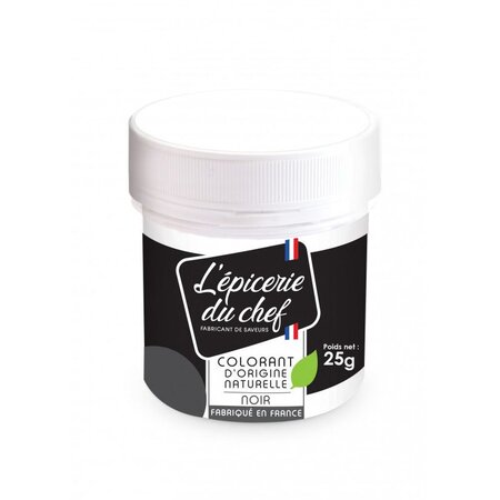 Colorant alimentaire d'origine naturelle Noir 25 g