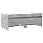 vidaXL Lit de jour et tiroirs sonoma gris 100x200cm bois d'ingénierie