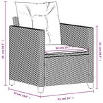 vidaXL Chaise de jardin avec coussins noir résine tressée