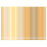 vidaXL Auvent rétractable automatique orange et blanc 450x300 cm