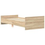vidaXL Cadre de lit sans matelas chêne sonoma 90x200 cm