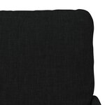 vidaXL Canapés avec coussin 55cm Noir Contreplaqué