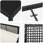 vidaXL Ensemble de salle à manger pour jardin 3 Pièces Noir polyrotin
