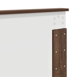 vidaXL Tête de lit Chêne brun 200 cm Bois d'ingénierie
