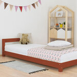 Lit enfant DREAMY 120 x 180 rouge brique