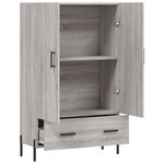 vidaXL Buffet haut sonoma gris 69 5x31x115 cm bois d'ingénierie