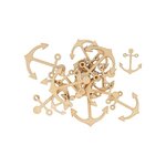 90 mini décorations en bois - Ancres de bateau