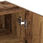 Meuble TV vidaXL avec lumières LED en vieux bois 40 5x30x102 cm